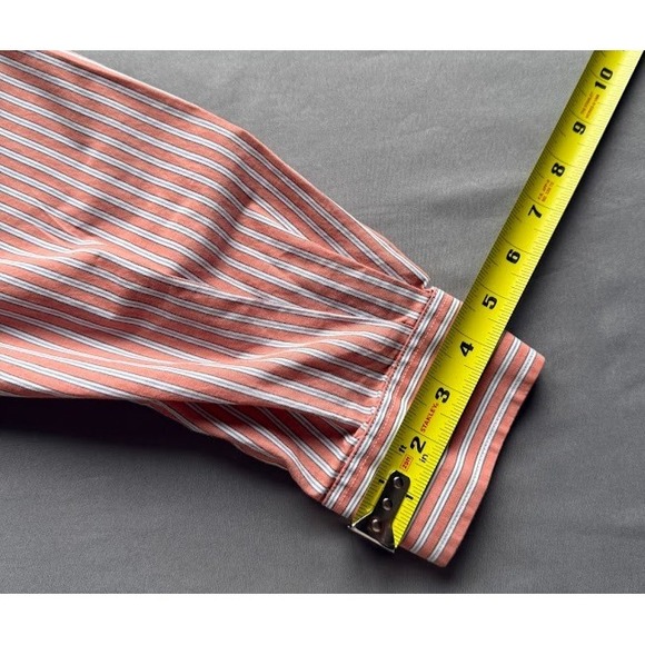 Eddie Bauer Shirt Men XXL Orange Striped Button Up 100%Cotton Long Sleeve Casual - Picture 10 of 15